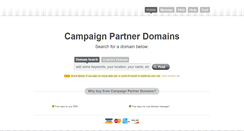 Desktop Screenshot of domains.campaignpartner.com